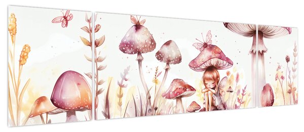 Obraz - Różowa wróżka (170x50 cm)