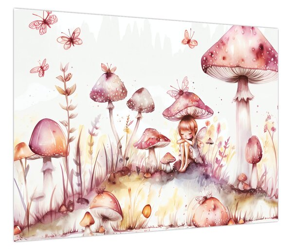 Obraz - Różowa wróżka (70x50 cm)