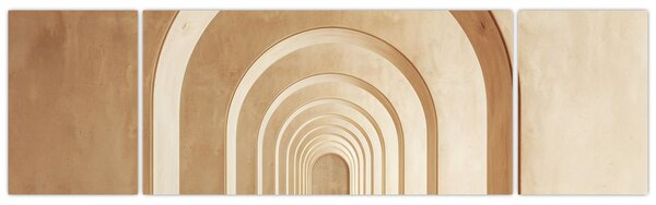 Obraz - Beżowe przejście (170x50 cm)