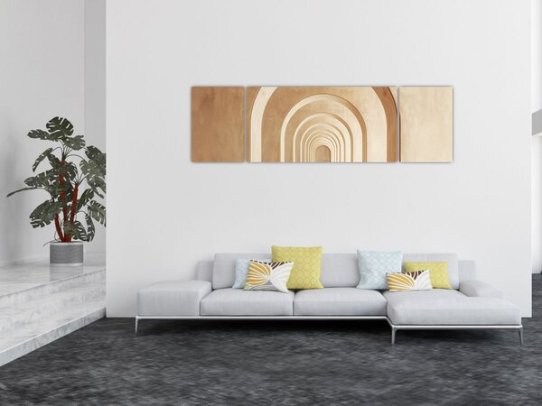 Obraz - Beżowe przejście (170x50 cm)