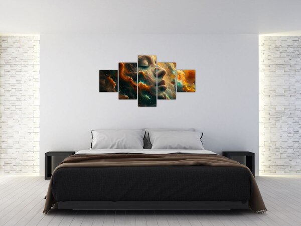 Obraz - Twarz w kosmosie (125x70 cm)