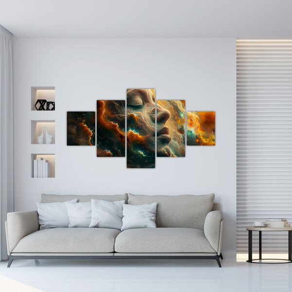 Obraz - Twarz w kosmosie (125x70 cm)