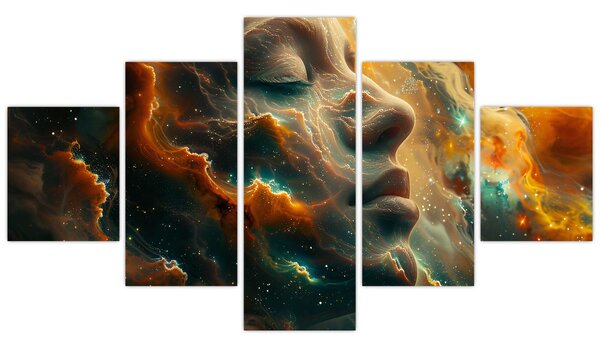 Obraz - Twarz w kosmosie (125x70 cm)