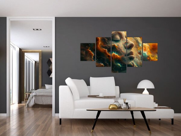 Obraz - Twarz w kosmosie (125x70 cm)