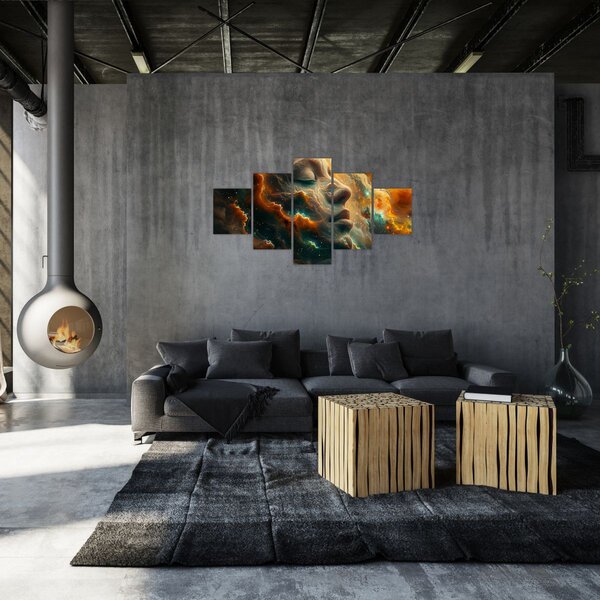 Obraz - Twarz w kosmosie (125x70 cm)