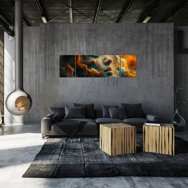 Obraz - Twarz w kosmosie (170x50 cm)