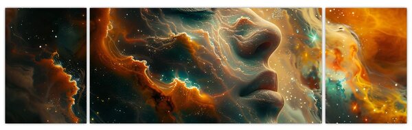 Obraz - Twarz w kosmosie (170x50 cm)