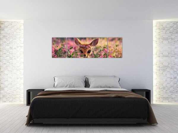 Obraz - Urocza sarna (170x50 cm)