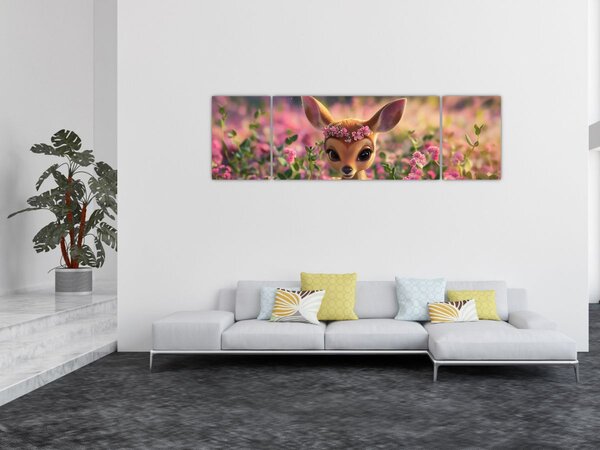 Obraz - Urocza sarna (170x50 cm)