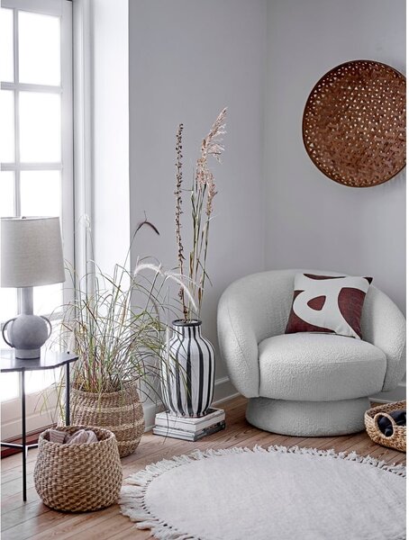 Beżowy wełniany dywan Bloomingville Nature, ⌀ 110 cm