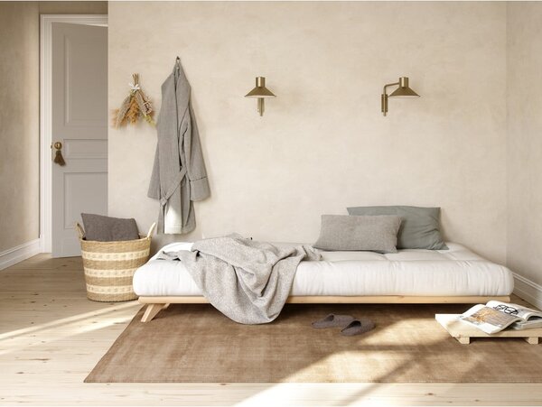 Łóżko dwuosobowe z drewna sosnowego ze stelażem 180x200 cm Senza – Karup Design