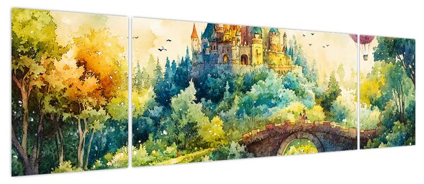 Obraz - Baśniowy zamek (170x50 cm)