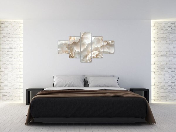 Obraz - Delikatne piwonie (125x70 cm)