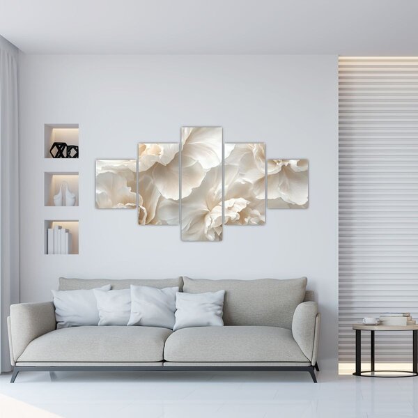 Obraz - Delikatne piwonie (125x70 cm)