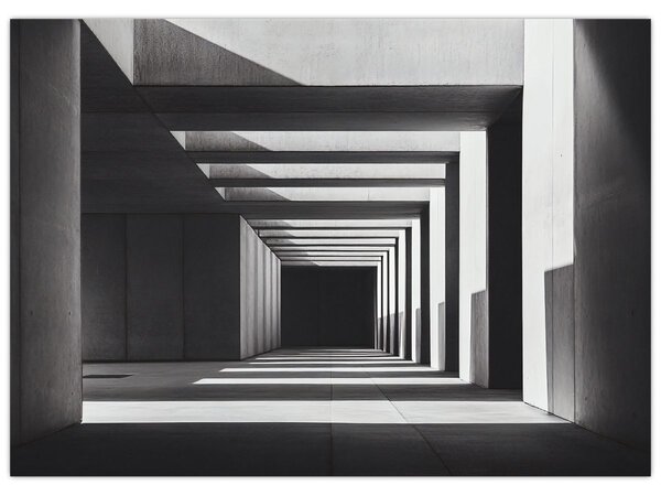 Obraz - Kwadratowy tunel (70x50 cm)