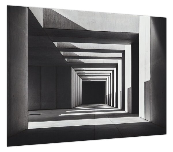 Obraz - Kwadratowy tunel (70x50 cm)
