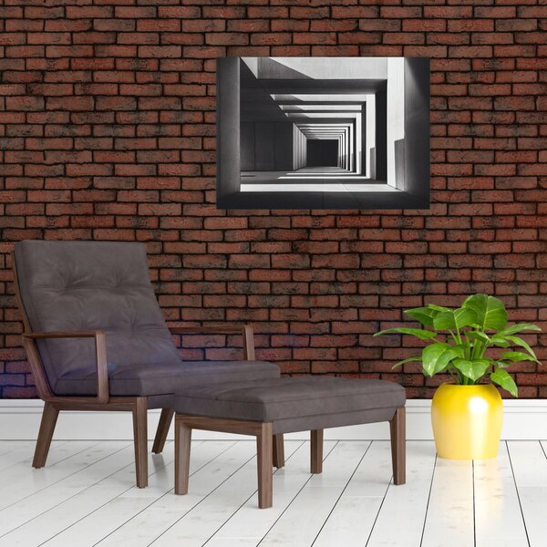 Obraz - Kwadratowy tunel (70x50 cm)
