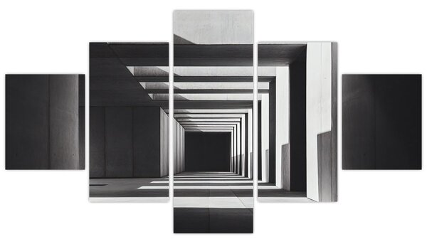 Obraz - Kwadratowy tunel (125x70 cm)