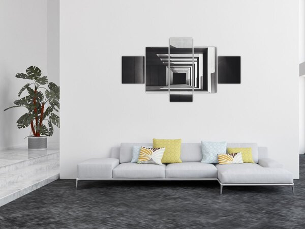 Obraz - Kwadratowy tunel (125x70 cm)