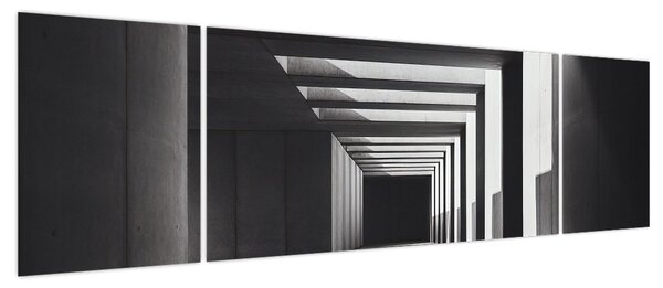 Obraz - Kwadratowy tunel (170x50 cm)