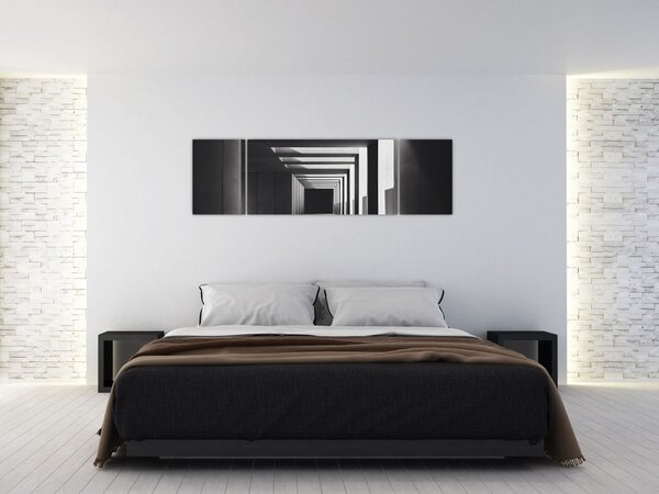 Obraz - Kwadratowy tunel (170x50 cm)