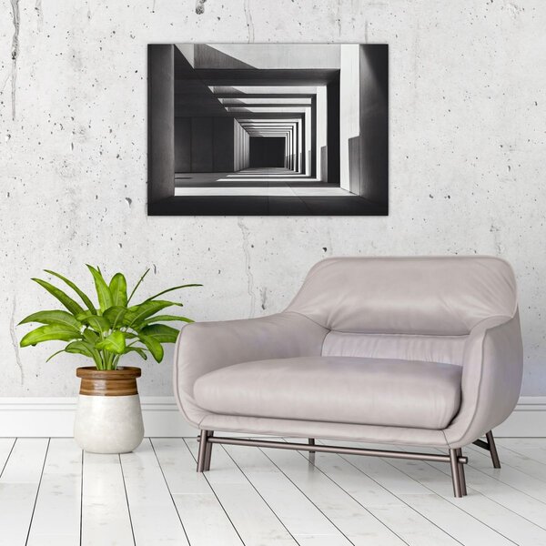 Obraz - Kwadratowy tunel (70x50 cm)