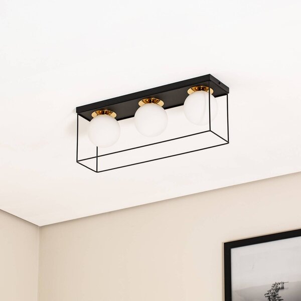 Lampa sufitowa Aroma SIGMA, możliwość ściemniania, czarny, przedpokój, metal, nowoczesny
