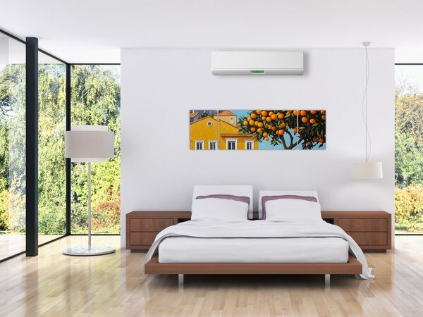 Obraz - Drzewo pomarańczowe (170x50 cm)