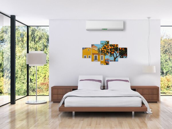 Obraz - Drzewo pomarańczowe (125x70 cm)