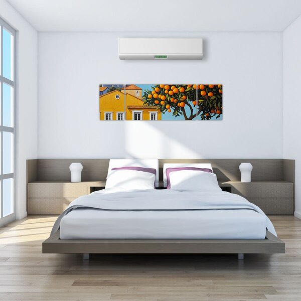 Obraz - Drzewo pomarańczowe (170x50 cm)