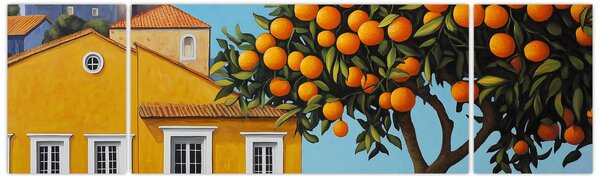 Obraz - Drzewo pomarańczowe (170x50 cm)