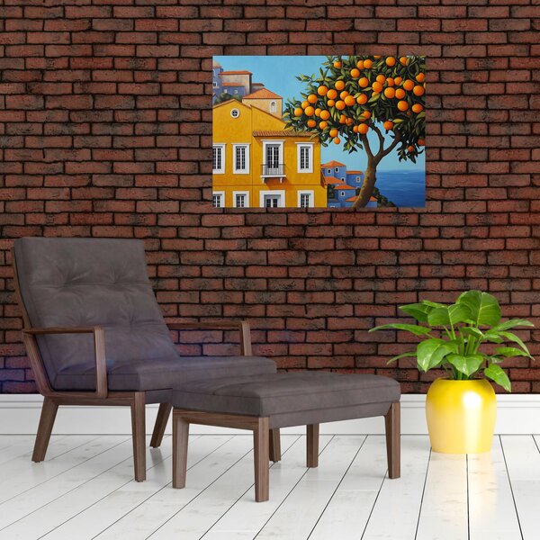Obraz - Drzewo pomarańczowe (70x50 cm)