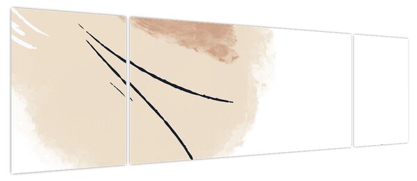 Obraz - Biała abstrakcja (170x50 cm)