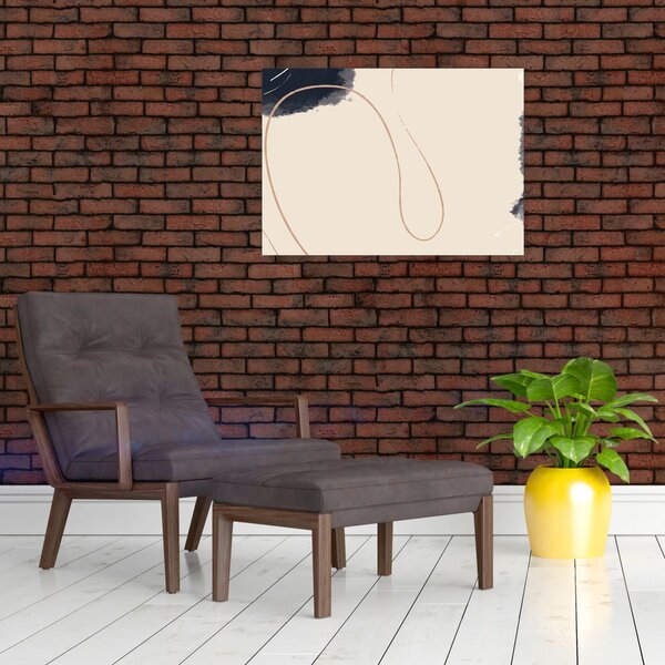 Obraz - Beżowa abstrakcja (70x50 cm)
