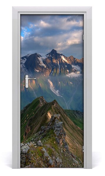 Naklejka fototapeta na drzwi Górskie szczyty