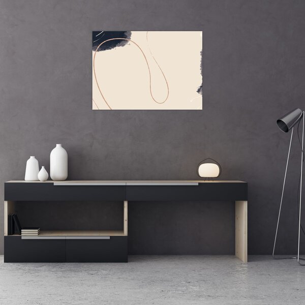 Obraz - Beżowa abstrakcja (70x50 cm)