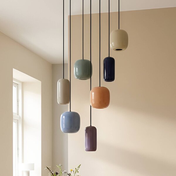 Lampa wisząca Narion Lucande, możliwość ściemniania, multikolor, salon / jadalnia, metal, design