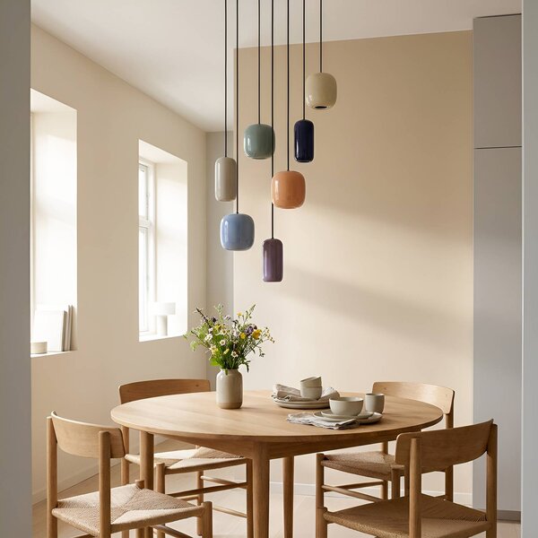 Lampa wisząca Narion Lucande, możliwość ściemniania, multikolor, salon / jadalnia, metal, design