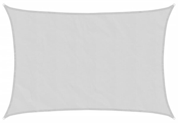 Żagiel przeciwsłoneczny, jasnoszary, 5x3,5 m, 100% poliester