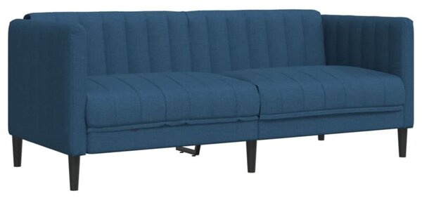 Sofa dwuosobowa, niebieska, tkanina