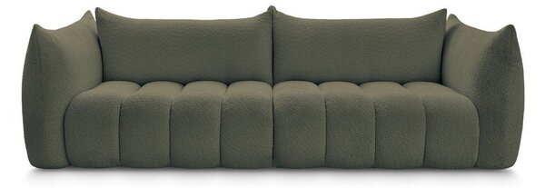 Zielona sofa z materiału bouclé 286 cm Azra – Bobochic Paris