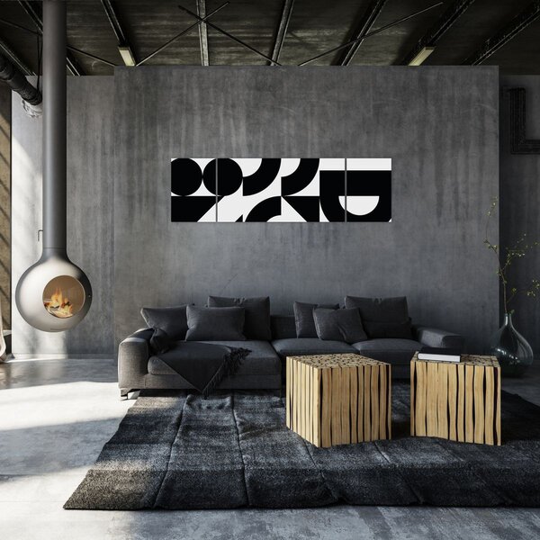 Obraz - Abstrakcja geometryczna N⁰2 (170x50 cm)
