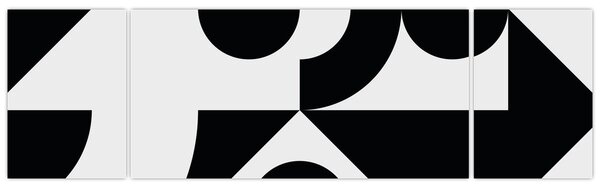 Obraz - Abstrakcja geometryczna N⁰1 (170x50 cm)
