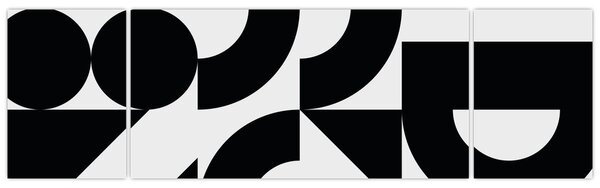 Obraz - Abstrakcja geometryczna N⁰2 (170x50 cm)