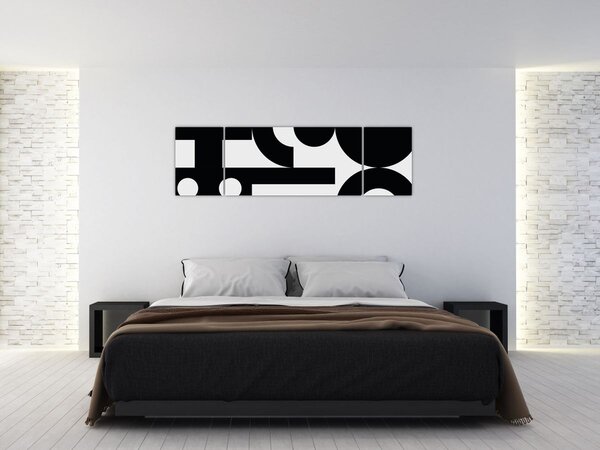 Obraz - Abstrakcja geometryczna N⁰3 (170x50 cm)