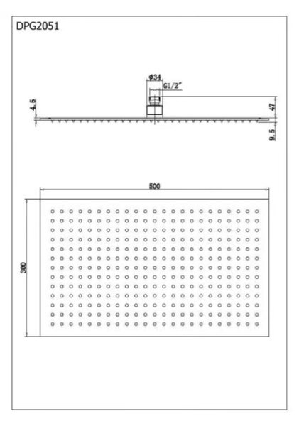 Deszczownica prostokątna DPG2051