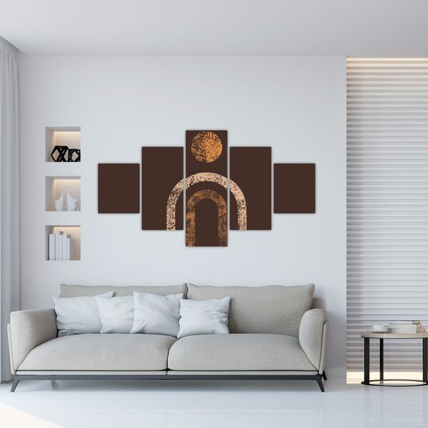 Obraz - Pomarańczowe łuki N⁰1 (125x70 cm)