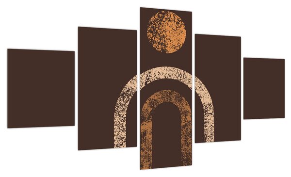 Obraz - Pomarańczowe łuki N⁰1 (125x70 cm)