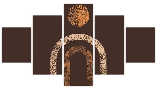 Obraz - Pomarańczowe łuki N⁰1 (125x70 cm)