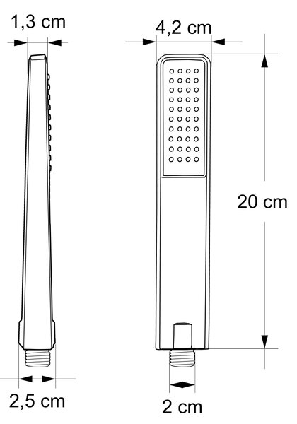 Słuchawka prysznicowa antywapienna 8411C